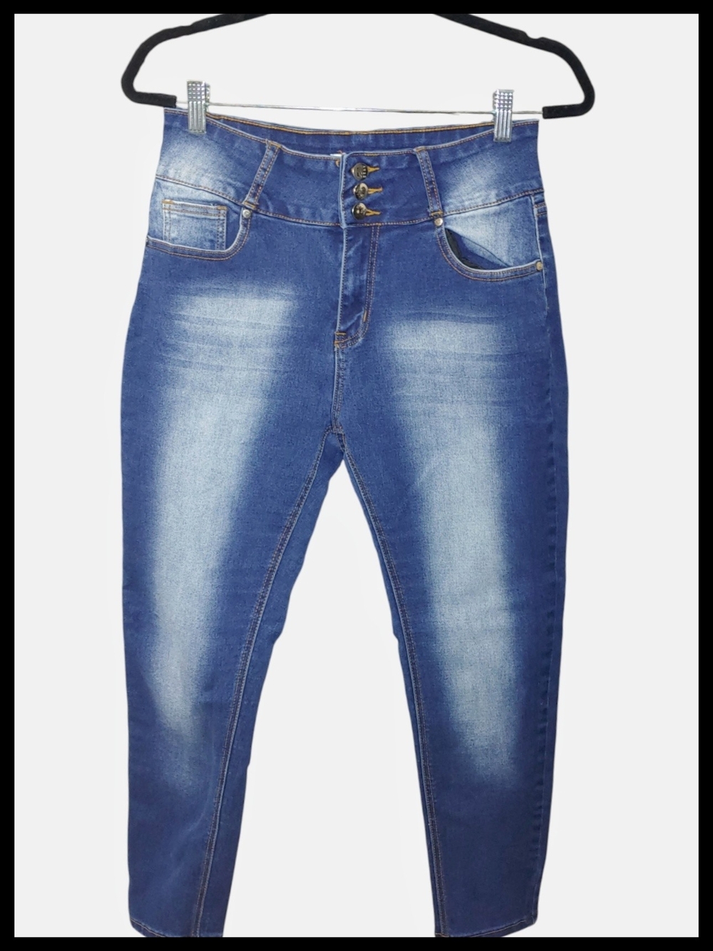 High-Rise Blue Women's Jeans